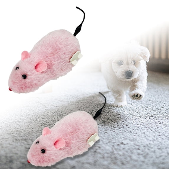 KMWGRE Interactive Running Toy with Twirling Tail for Cats and Dogs Pet F 16cm