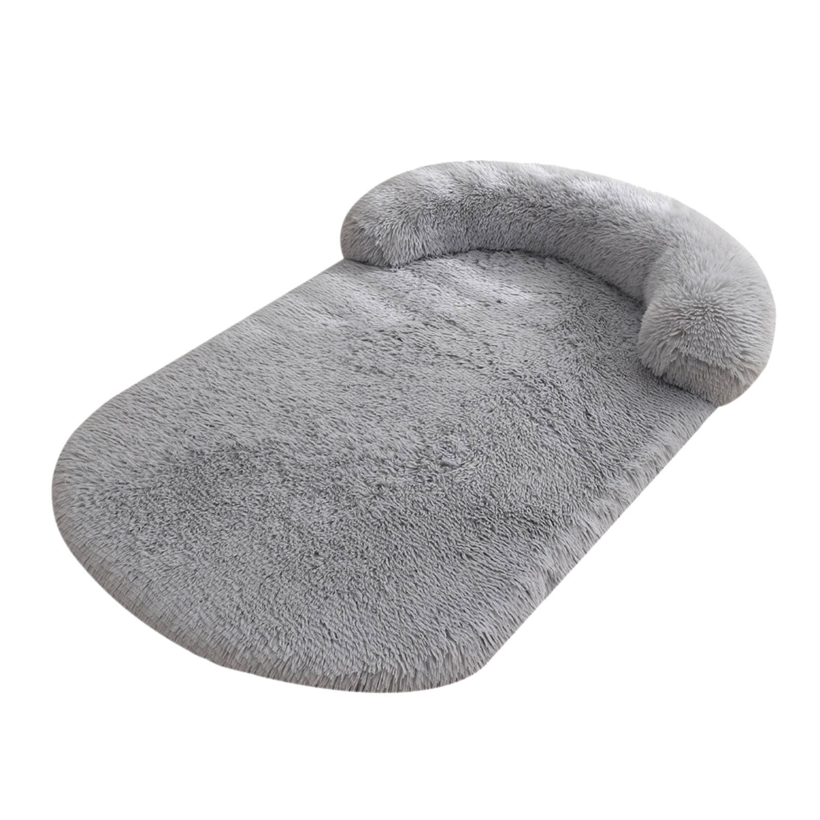 KMWGRE Orthopedic Memory Foam Dog Bed with Removable Washable Cover and Non- Bottom for Comfort and Support Grey 100x75cm