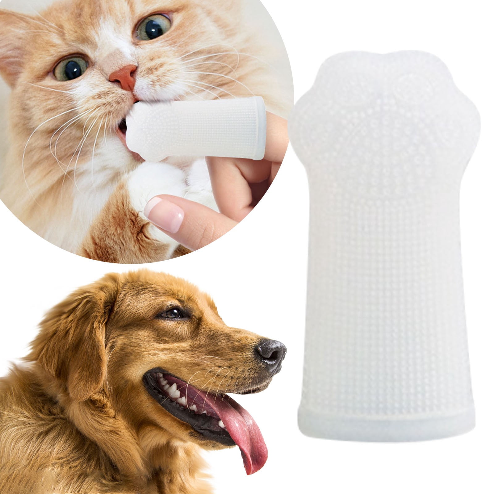 Photo inspiration: Pet Plaque Control Methods For Grooming Reference: Kmwgre Pet Care Finger Toothbrush Soft Easy Use Teeth Cleaning