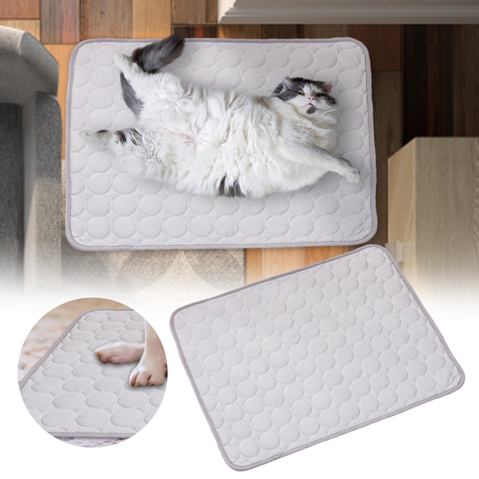 KMWGRE Pet Ice Silk Mat Breathable Comfortable Resting Pad For Dogs And ...