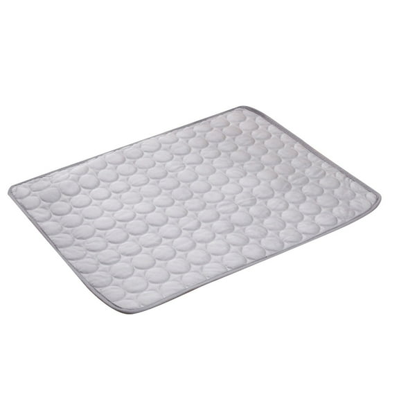 KMWGRE Pet Mat Summer Comfort Pad for Dogs and Cats Indoor Use Reusable Washable Soft Pad Design Grey S