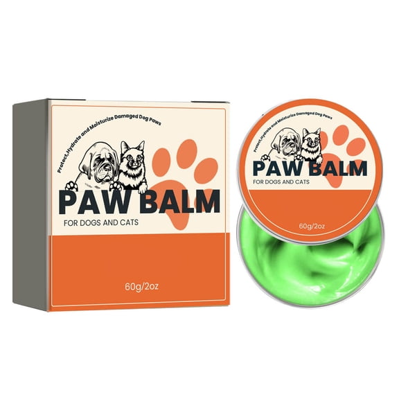KMWGRE Pet Moisturizing Natural Wax Formula for Dry Pads Nourishing Care Dogs Cats Pink 7.3x7.3x2.7cm