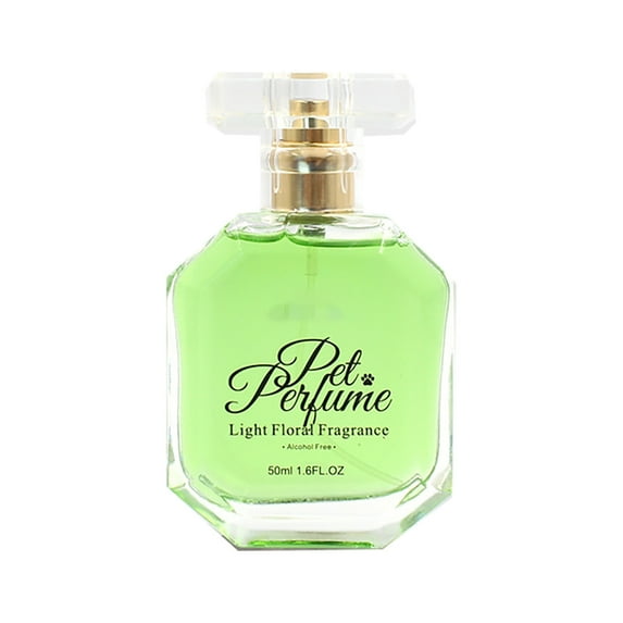 KMWGRE Pet Perfume Floral Scented Spray for Dogs and Cats High Appearance Grooming Care 50ml Green 10cm