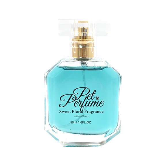 KMWGRE Pet Perfume Floral Scented Spray for Dogs and Cats High Appearance Grooming Care 50ml Sky Blue 10cm