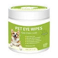 thumbnail image 1 of KMWGRE Pet Tear Stain Remover Wipes Gentle Eye Cleaning for Dogs and Cats Enzymatic Formula for Discharge and Debris Green 7cm, 1 of 9