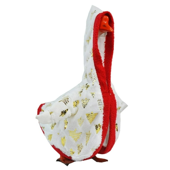 KMWGRE Porch Goose Outfit For 23 Inch Decorative White Goose Festive Holiday Attire With Hat And Scarf B 58cm
