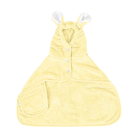 KMWGRE Quick Drying Pet Bathrobe and Towel Set with Adjustable Hat Coral Absorbent Robe for Dogs Post Bath Pool Beach Use Orange XS