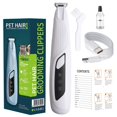 thumbnail image 1 of KMWGRE Rechargeable Pet Grooming Clipper with LED Wide Powerful Motor Quiet Operation for Dogs Cats Indoor Outdoor Use White 16.5X3.1X1.8CM, 1 of 7