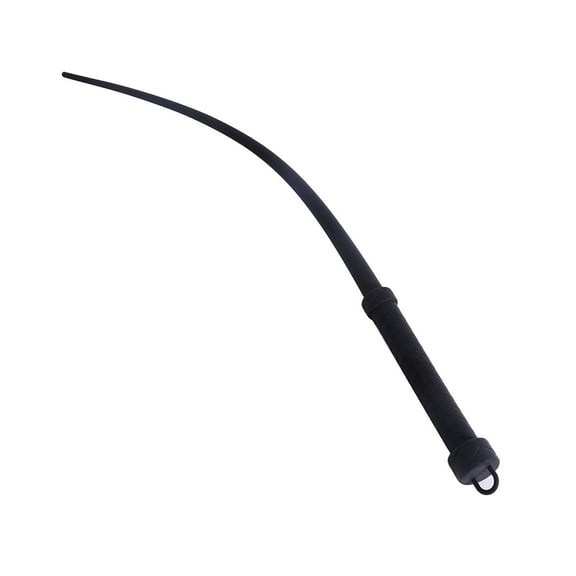 KMWGRE Silicone Horse Lunge Whip Flexible Training Tool for Performance and Stage Use Black 61x2.5x2.5cm