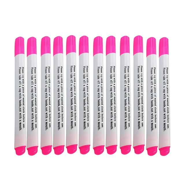 KMYY 36Pcs Fabric Marker Water Soluble Automatically Fade Disappear Pen