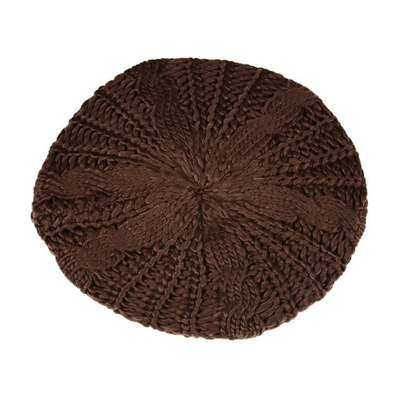 KMYY Beret Hat High Elastic Convenient Women Plain Color Knit Beret Hat