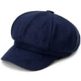 thumbnail image 1 of KMYY British Style Wide Brim Woolen Beret Hat Retro Artist Painter Newsboy Octagonal Cap Accessories, 1 of 2