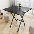 thumbnail image 1 of KMYY Foldable Dinner Table, 4 Persons Home Study Computer Desk, 23x23 Inch Stainless Steel Coffee Table for Work Office Home, Modern Gaming Desktop Workstation, Apartment Table, 1 of 9