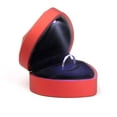 thumbnail image 1 of KMYY Heart Shape LED Light Ring Holder Box Proposal Wedding Band Display Storage Case, 1 of 8
