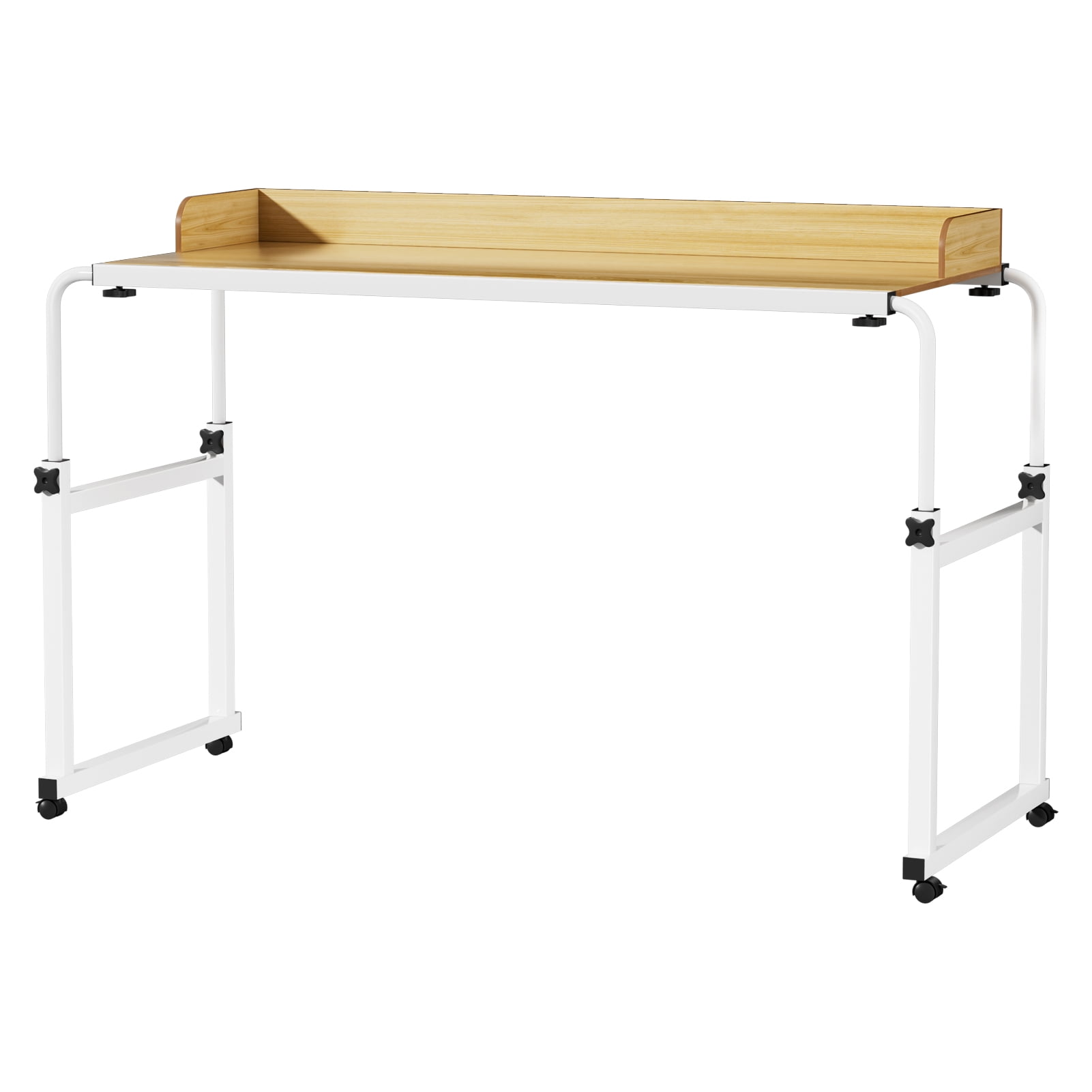 KMYY Over Bed Table, Overbed Table with 360 Degree Wheels, Mobile Bed ...