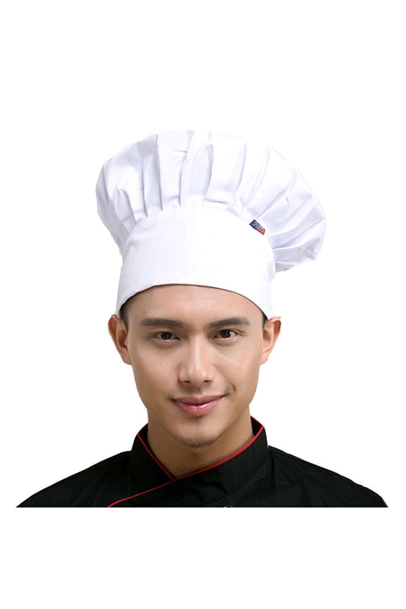 Professional Stretchy Adjustable Men Cap Kitchen Cook Baker Catering Chef Hat