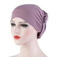 thumbnail image 1 of KMYY Women Small Soft Knotted Night Sleep Beanie Bonnet Chemo Hat Cover, 1 of 8
