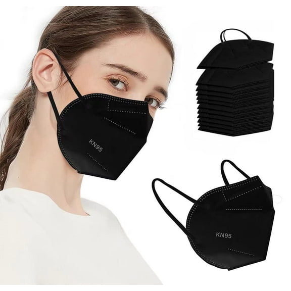KN 95 5Ply Black Disposable Face Mask 50cts not for medical use