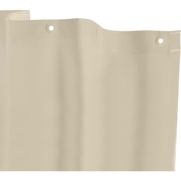 KN61436 Lightweight 3 Gauge Waterproof PEVA Shower Curtain Liner with Durable Eyelet Hang Holes and Weighted Magnetic Hem for Bathroom, 70" W x 72" H, Taupe, 1-Pack