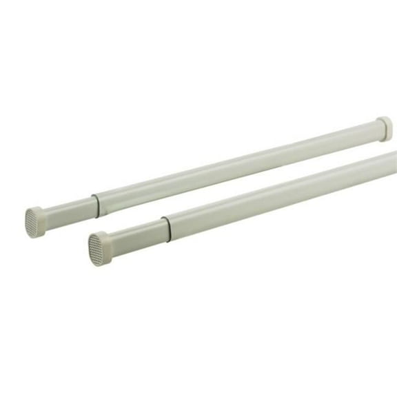 KN629-1 Allison Tension Curtain Rod White - 16 in.