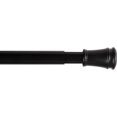 thumbnail image 1 of KN634 Rogers Twist & Fit No Tools Easy to Install Tension Curtain Rod, 28-48" Adjustable Length, Black Finish, 5/8" Diameter Steel Tube, 1 of 5