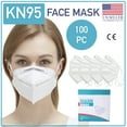 thumbnail image 1 of KN95 Face Mask 100 Piece Ear Loop Adjustable Nose Covers Mouth & Nose, 1 of 4