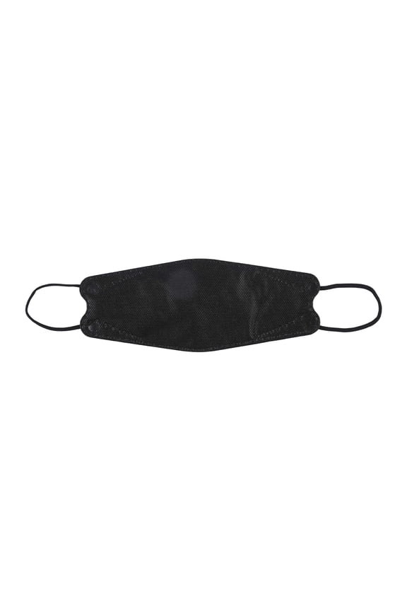 KN95 Face Mask, 4-Layer Protection, 10 Pack Black Fish Mouth Contour Shape, Disposable Breathable Protective Mask for Adult Daily Public Outdoor Indoor Use