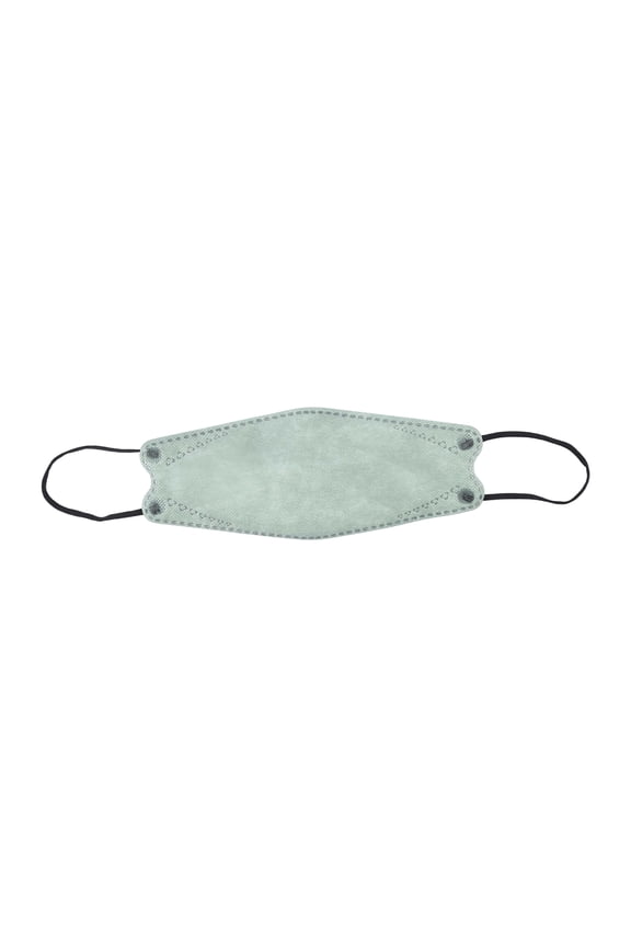 KN95 Face Mask, 4-Layer Protection, Pack of 10 Green Disposable Fish Mouth Contour Shaped Mask, for Daily Public Protection Indoor Outdoor Commute Personal Use