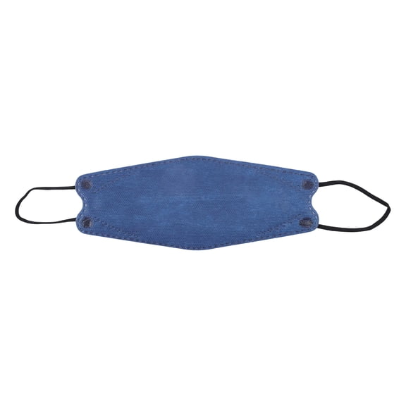 KN95 Face Mask, 4 Layer Safety Protection, 10 Pack Royal Blue Disposable Fish Mouth Contour Shape, for Daily Public Protection Outdoor Indoor Use