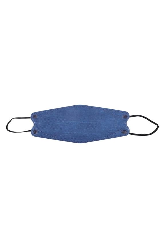 KN95 Face Mask, 4 Layer Safety Protection, 10 Pack Royal Blue Disposable Fish Mouth Contour Shape, for Daily Public Protection Outdoor Indoor Use