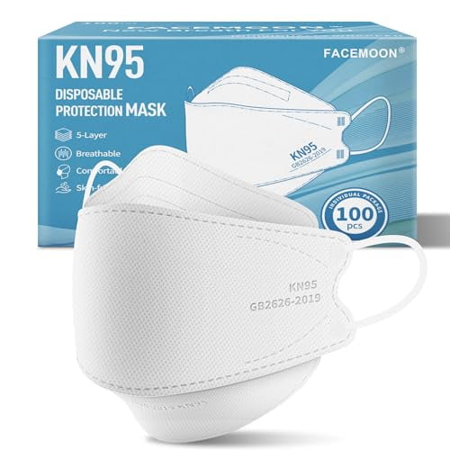KN95 Face Mask Disposable Adults - 100 Pack Adjustable KN95 Face Mask 5 Layer Protection Breathable Comfortable Respirator Women Men KN95 Mask Individually Wrapped$$Tools & Hardware Other