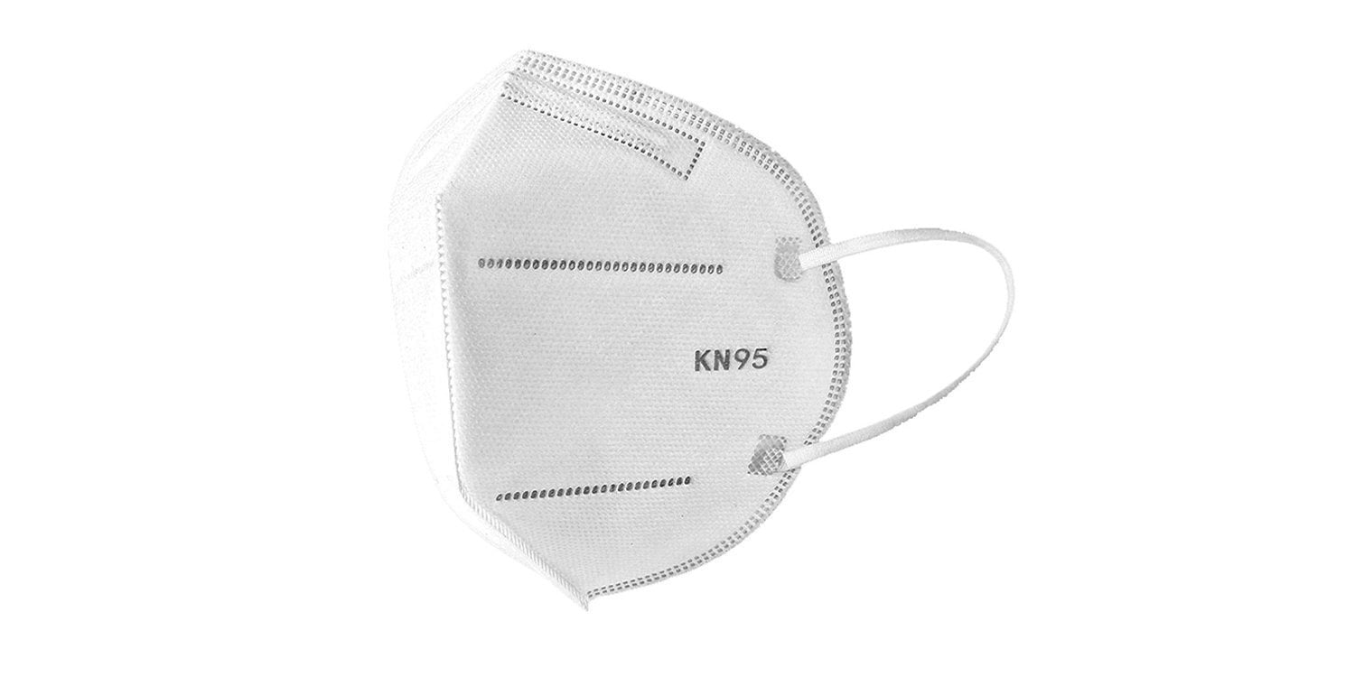 KN95 Face Mask, White [Case of 1000]