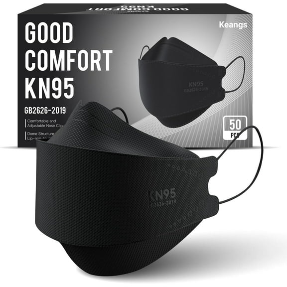 KN95 Face Masks 50 Pack, Soft and Comfortable Disposable for Adults And Teens,