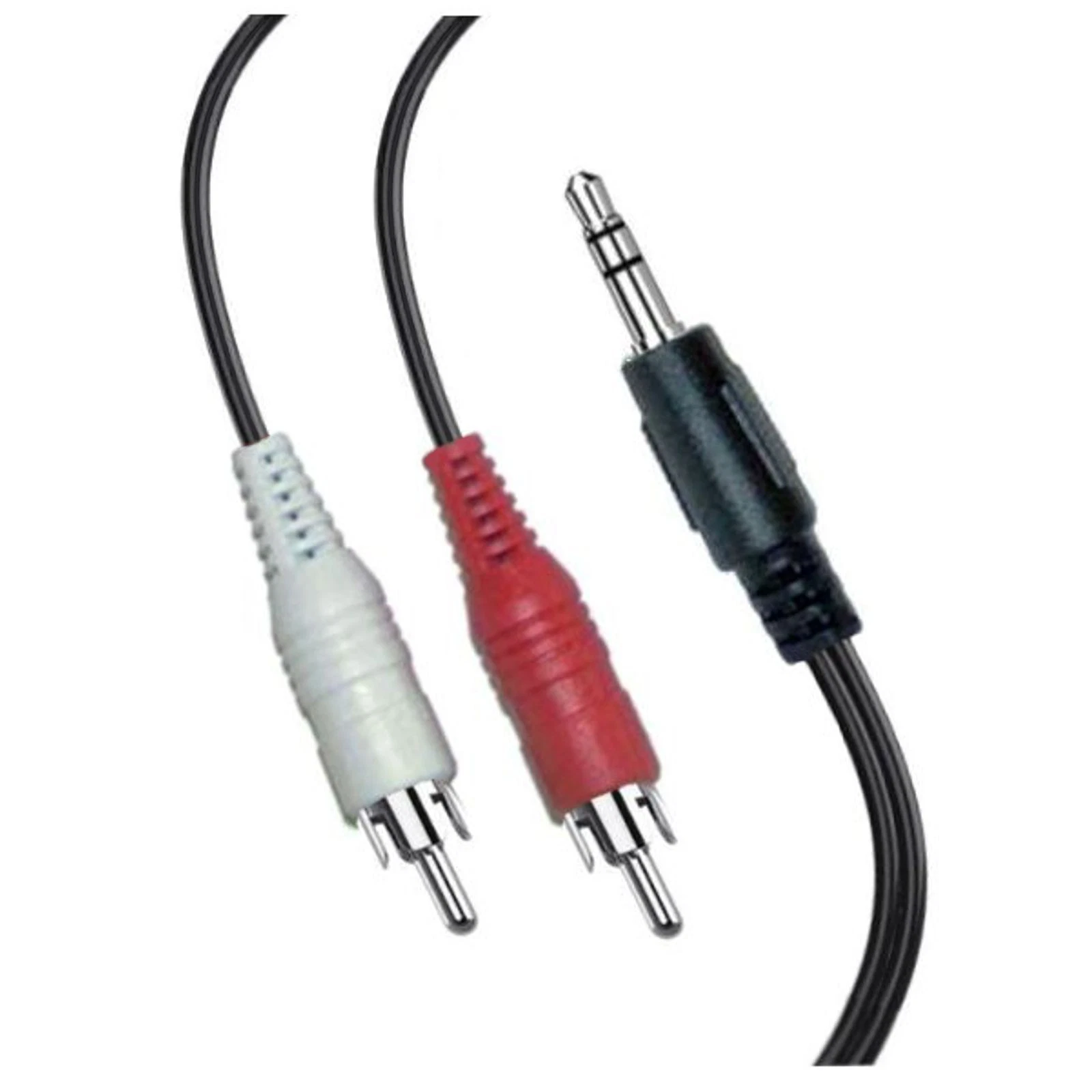 KNACK- 12Ft 3.5Mm To 2Rca Cable 1/8" Stereo Audio Male To Dual Rca Male Y Splitter Cord