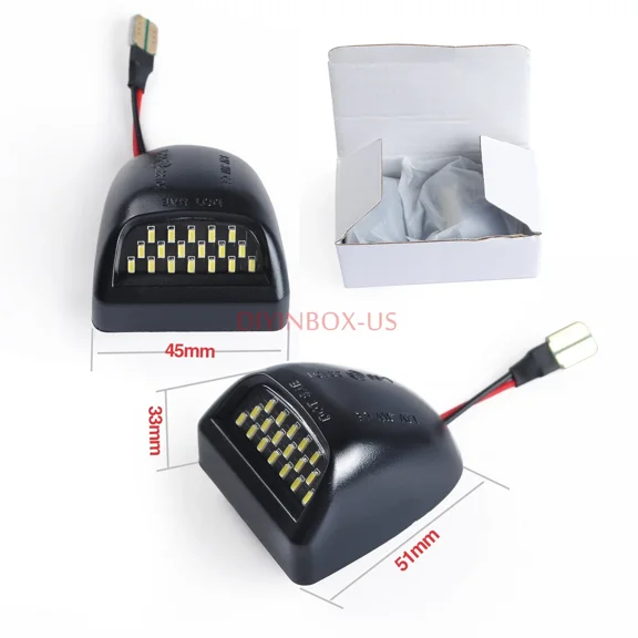 KNACK- 2* White Led License Plate Light Lamp For Chevy Avalanche & Traverse Accessories