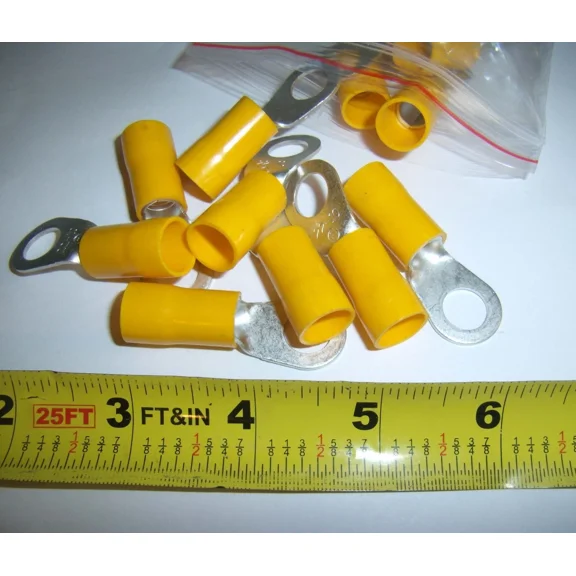 KNACK- 2 Wire Ring Terminals 4 Gauge Ga Awg 3/8" Connectors Car Audio Installation