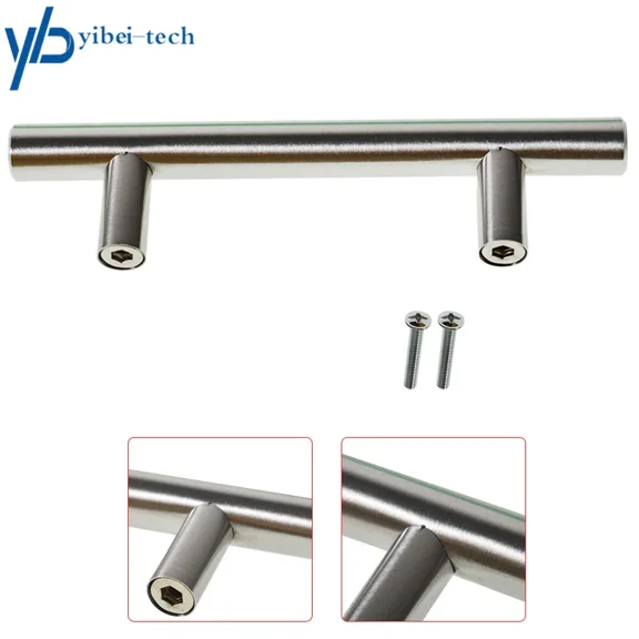 KNACK - 20 Pcs 6'' Stainless Steel T Bar Handles Pulls Knobs Kitchen Cabinet Door Drawer