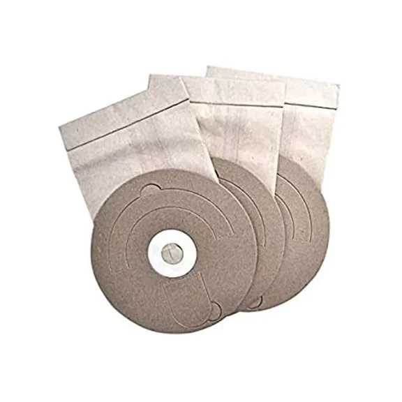KNACK - 3 Fits For Miracle Mate Canister Vacuum Round Top Paper Bags