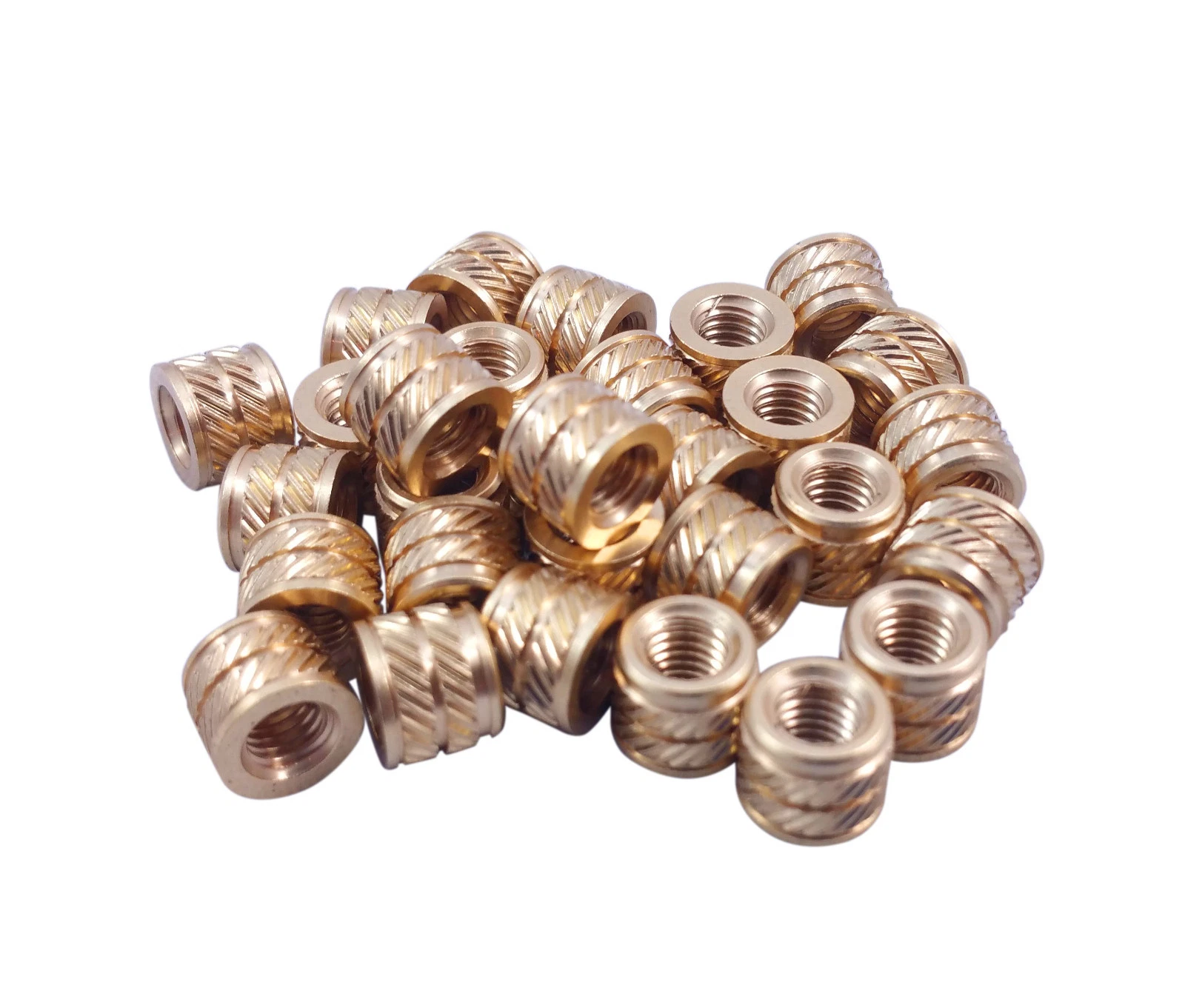 KNACK - 50Pcs M5 5Mm M5-0.8 Brass Threaded Inserts For 3D Printing Bolts Screws Metal