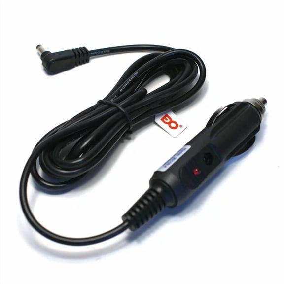 KNACK- 6-1/2' Car Charger Adapter Power Cord For Gknuo Gkn-900 9' Portable Dvd Player