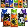 thumbnail image 1 of KNACK - 60 Pcs Halloween Drawstring Treat Bags, Goodie Candy 6 Trick Or Treat Bags Bulk,, 1 of 6