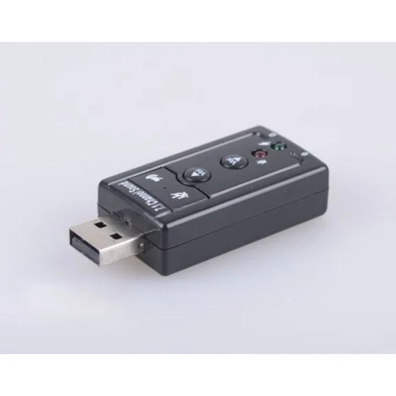 KNACK- 7.1 External Sound Card Audio Headset Microphone Jack Converter Ch Mic Usb 2.0