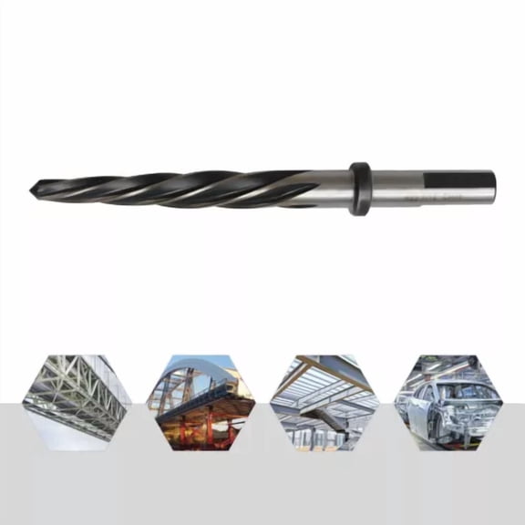 KNACK - 7/16" Bridge Reamer Round W/ 1/2" Three Flat Shank Spiral Chuck Drill Bit New