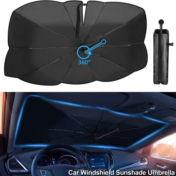 KNACK - Auto Windscreen Umbrella Sunshade Sun Shade Front Uv Heat Block Reflective Cover