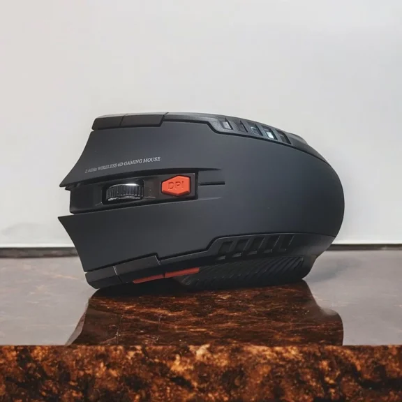 KNACK - Black Balancefit 6D Wireless Gaming Mouse W Receiver & Battery