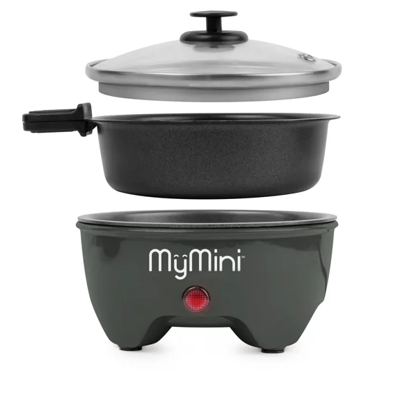 KNACK - Blackberry 5-Inch Noodle Cooker & Skillet Electric Hot Pot 3.7" X 5.25", 1.25 Lb