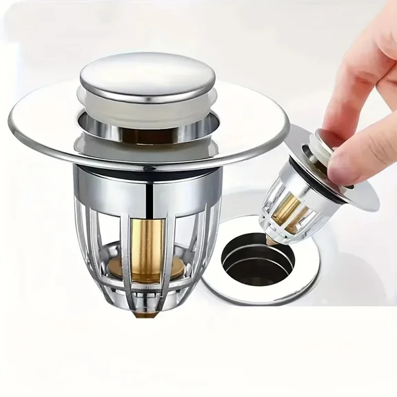 KNACK - Drain Magic Universal Sink Stopper, Instantly Replace Broken Stoppers