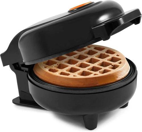 KNACK - Elite Gourmet Mini Waffle Maker, Black 1.18 X 4.33 X 5.51 Inches