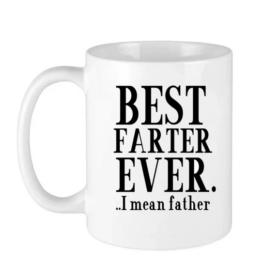 New Knack - Farter White Mug, 11Oz, Funny Coffee Mug Dad Gift Fathers Day Gift For Dad