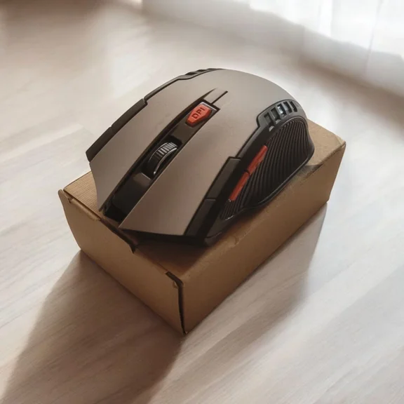 KNACK - Gray Balancefit 6D Wireless Gaming Mouse W Receiver & Battery